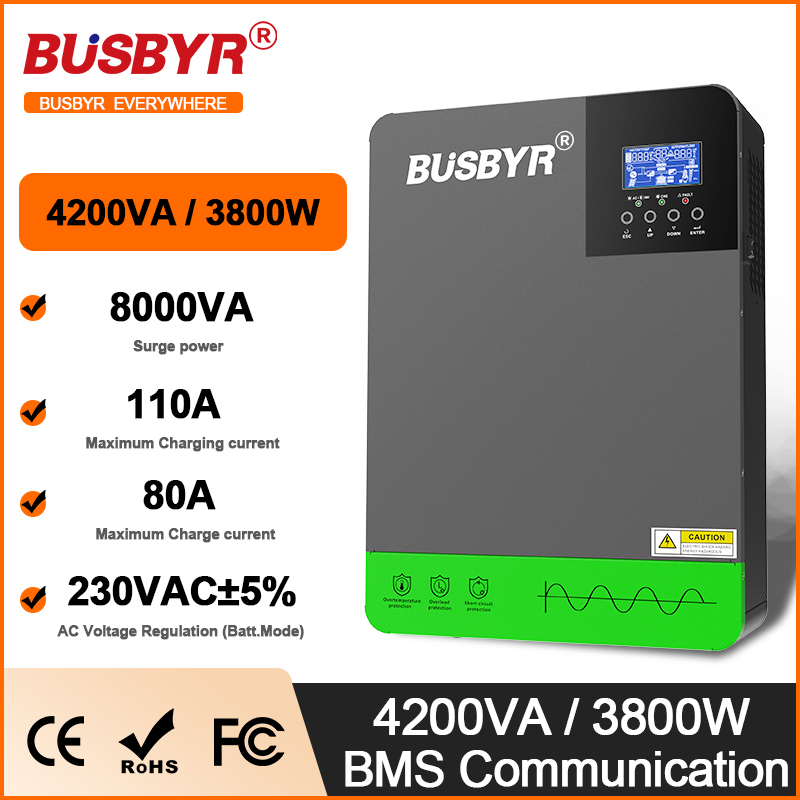 4.2KW 6.2KW Hybrid Solar Inver - đánh giá và giá Charge Controller Solar
