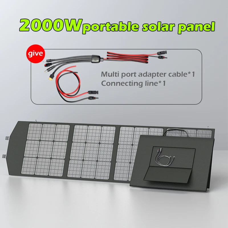 2000W Foldable Solar Generator - đánh giá và giá Solar Panel 200W
