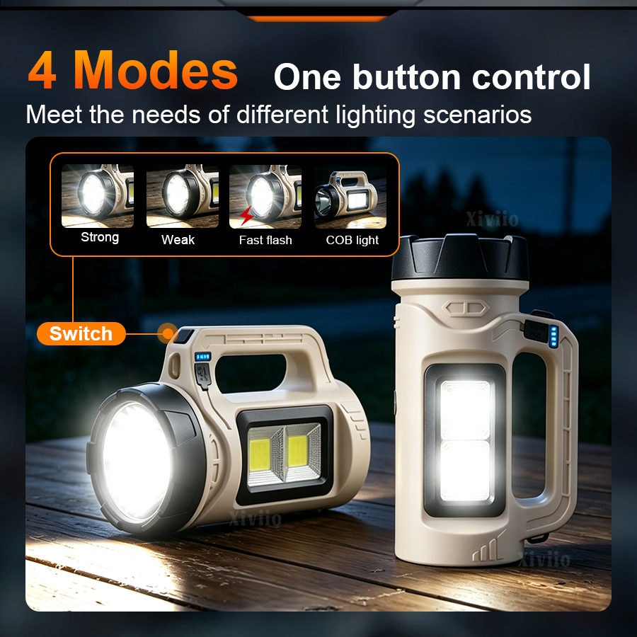 Multiscene Handheld LED Torch  - đánh giá và giá Solar Generator