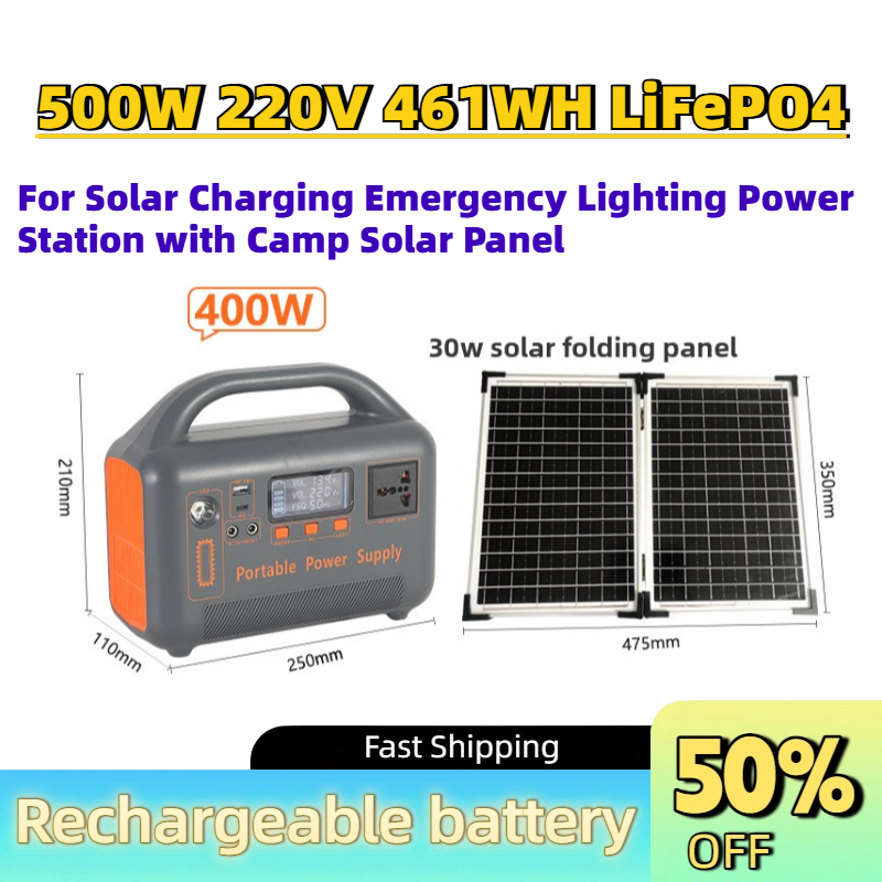 Portable Upgrade 500W 220V 461 - đánh giá và giá Solar Panel 200W