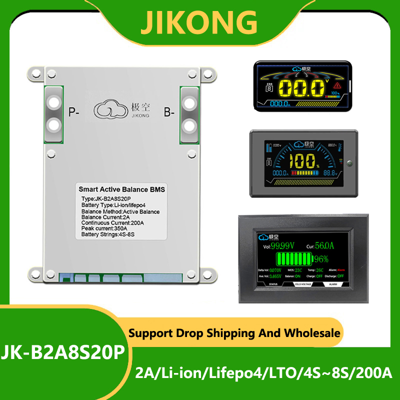 JK BMS 200A JK-B2A8S20P JKBMS  - đánh giá và giá Lithium Battery 12V